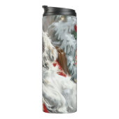 イングリッシュセッタードッグクリスマスフェスティバル タンブラー (回転右)