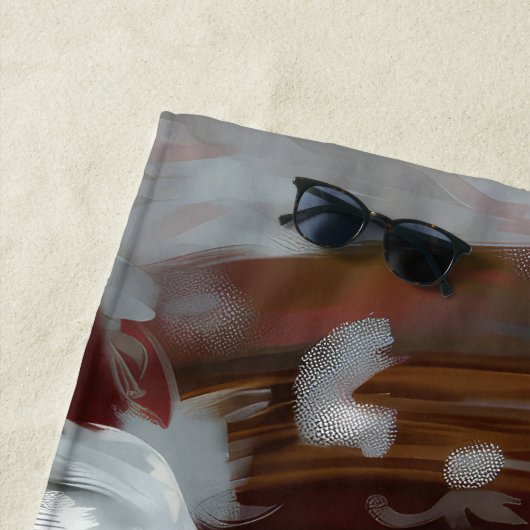 イングリッシュセッタードッグクリスマスフェスティバル ビーチタオル (インサイチュ)