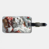 イングリッシュセッタードッグクリスマスフェスティバル ラゲッジタグ (裏面横)