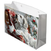 イングリッシュセッタードッグクリスマスフェスティバル ラージペーパーバッグ (裏面アングル)