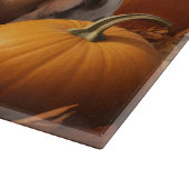 イングリッシュセッターパピー秋デライトカボチャ カッティングボード (角)