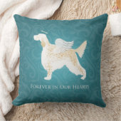 イングリッシュセッターペットメモリアルエンジェルドッグ クッション (ブランケット)