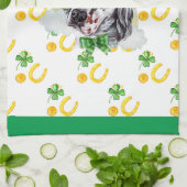 イングリッシュセッターホリデーホームデコールSt patricks day キッチンタオル (折り畳み)