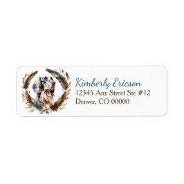 イングリッシュセッターボホフェザーリース差出人住所 ラベル