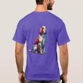 イングリッシュセッター犬 Tシャツ (裏面)