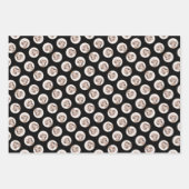 イングリッシュセッター絵を描オレンジベルトンのペットドッグアート ラッピングペーパーシート (正面3)