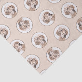 イングリッシュセッター絵を描オレンジベルトンのペットドッグアート 薄葉紙 (詳細)