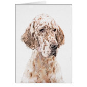 イングリッシュセッター絵画オレンジベルトンのドッグアート (正面)