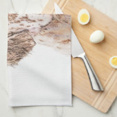 イングリッシュセッター絵画オレンジベルトンのドッグアート キッチンタオル (四つ折り)