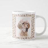 イングリッシュセッター絵画オレンジベルトンのドッグアート ジャンボコーヒーマグカップ (右)
