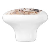 イングリッシュセッター絵画オレンジベルトンのドッグアート セラミックノブ (側面)