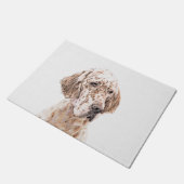 イングリッシュセッター絵画オレンジベルトンのドッグアート ドアマット (アングル)