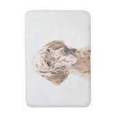 イングリッシュセッター絵画オレンジベルトンのドッグアート バスマット (正面縦)