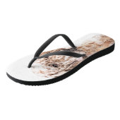 イングリッシュセッター絵画オレンジベルトンのドッグアート ビーチサンダル (アングル)