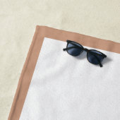 イングリッシュセッター絵画オレンジベルトンのドッグアート ビーチタオル (インサイチュ)