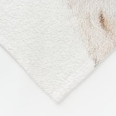 イングリッシュセッター絵画オレンジベルトンのドッグアート フリースブランケット (角)