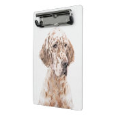 イングリッシュセッター絵画オレンジベルトンのドッグアート ミニクリップボード (アングル2)