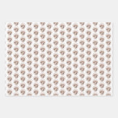 イングリッシュセッター絵画オレンジベルトンのドッグアート ラッピングペーパーシート (正面2)