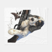 イングリッシュセッター、かわいい子犬コーヒーマグフラスコトート フリースブランケット (正面(横))