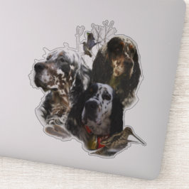 イングリッシュセッター、ウッドコック狩り シール