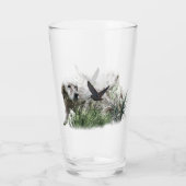 イングリッシュセッター、ウッドコック狩り タンブラーグラス (裏面)