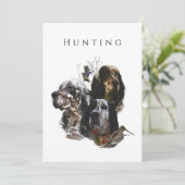 イングリッシュセッター、ウッドコック狩り 招待状 (スタンド正面)