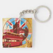 イングリッシュダブルデッカーバス キーホルダー (裏面)
