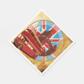 イングリッシュダブルデッカーバス スタンダードランチョンナプキン (角)