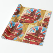 イングリッシュダブルデッカーバス ラッピングペーパー (アンロールド)