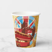 イングリッシュダブルデッカーバス 紙コップ (正面)