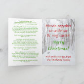 イングリッシュトイスパニエル犬クリスマス シーズンカード (内部)