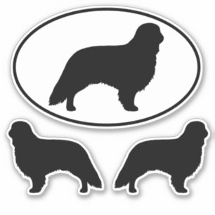 イングリッシュトイスパニエル犬ドッグシルエットのステッカーセット シール