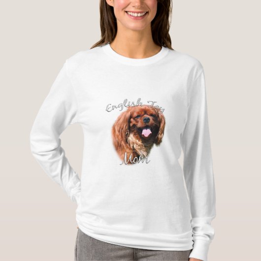 イングリッシュトイスパニエル犬ママ2 Tシャツ (正面)