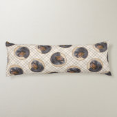 イングリッシュトイ絵を描ースパニエル犬キングチャールズドッグアート ボディピロー (裏面)