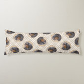 イングリッシュトイ絵を描ースパニエル犬キングチャールズドッグアート ボディピロー (正面)