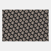 イングリッシュトイ絵を描ースパニエル犬キングチャールズドッグアート ラッピングペーパーシート (正面3)