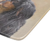 イングリッシュトイ絵画ースパニエル犬オリジナルアニマルアート カッティングボード (角)