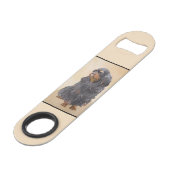 イングリッシュトイ絵画ースパニエル犬オリジナルアニマルアート スピード栓抜き (正面アングル)