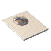 イングリッシュトイ絵画ースパニエル犬オリジナルアニマルアート ノートパッド (アングル)