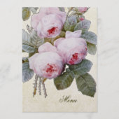 イングリッシュバーボンバラフローラカスタムウェディングメニュー メニュー (正面)