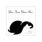 イングリッシュパーソナライズされたロプバニーラビット ラバースタンプ (インプリント)