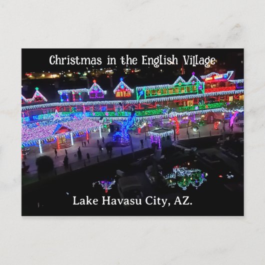 イングリッシュビレッジのクリスマス ポストカード (正面)