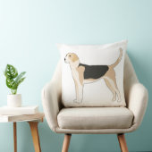 イングリッシュフォックスハウンドグッズイラストレーション クッション (椅子)