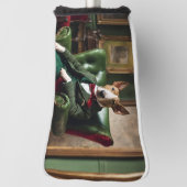 イングリッシュブルテリアゴルフヘッドカバー ゴルフヘッドカバー (回転90)