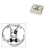 イングリッシュブルテリアファミリー差出人住所 ラバースタンプ (押印)
