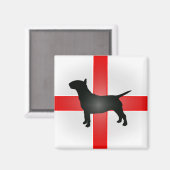 イングリッシュブルテリア冷蔵庫用マグネット マグネット (正面/裏面)