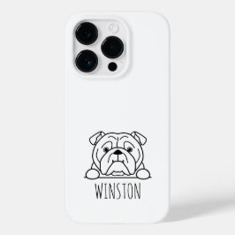 イングリッシュブルドッグの名前入り オーダーメイドスマホケース Case-Mate iPhone 14 PROケース
