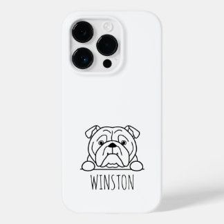 イングリッシュブルドッグの名前入り オーダーメイドスマホケース Case-Mate iPhone 14 PROケース