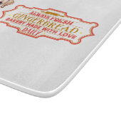 イングリッシュブルドッグシェフベーキングジンジャーブレッド カッティングボード (角)