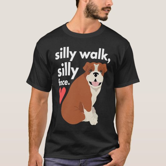 イングリッシュブルドッグスクシシー顔スクシシーお尻1 Tシャツ (正面)